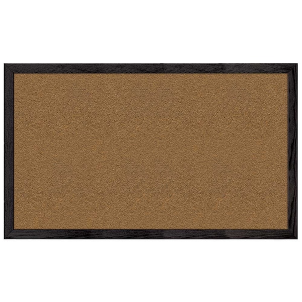 Combo Board, 60"x36", Black Frame/White Porcelain & Cork